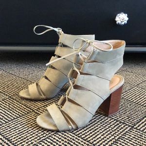 Splendid Army Green Lace-up Heels